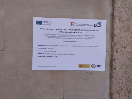 Imagen INSTALACION DE PLACAS FOTOVOLTAICAS PARA AUTOCONSUMO EN TRES...
